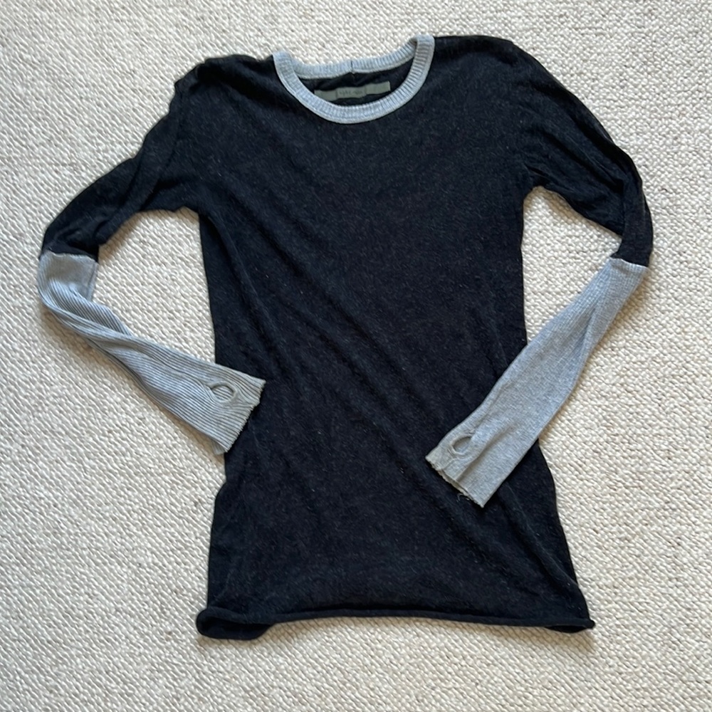Enza Costa Casmere long sleeve tee shirt
